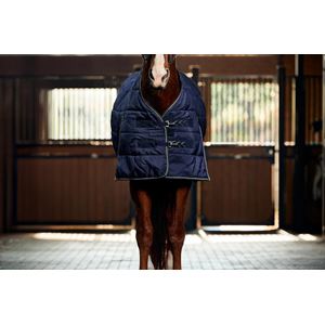 Weatherbeeta Comfitec PP Chanel Quilt Stable Detach-A-Neck - 220g (Navy/Charcoal)