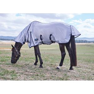 Weatherbeeta Comfitec Hexi-Shield Fly Sheet Combo (Silver/Navy/White)