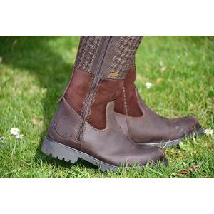 Rhinegold Albany Tweed Mid Calf Country Boot (Brown/Brown Tweed)