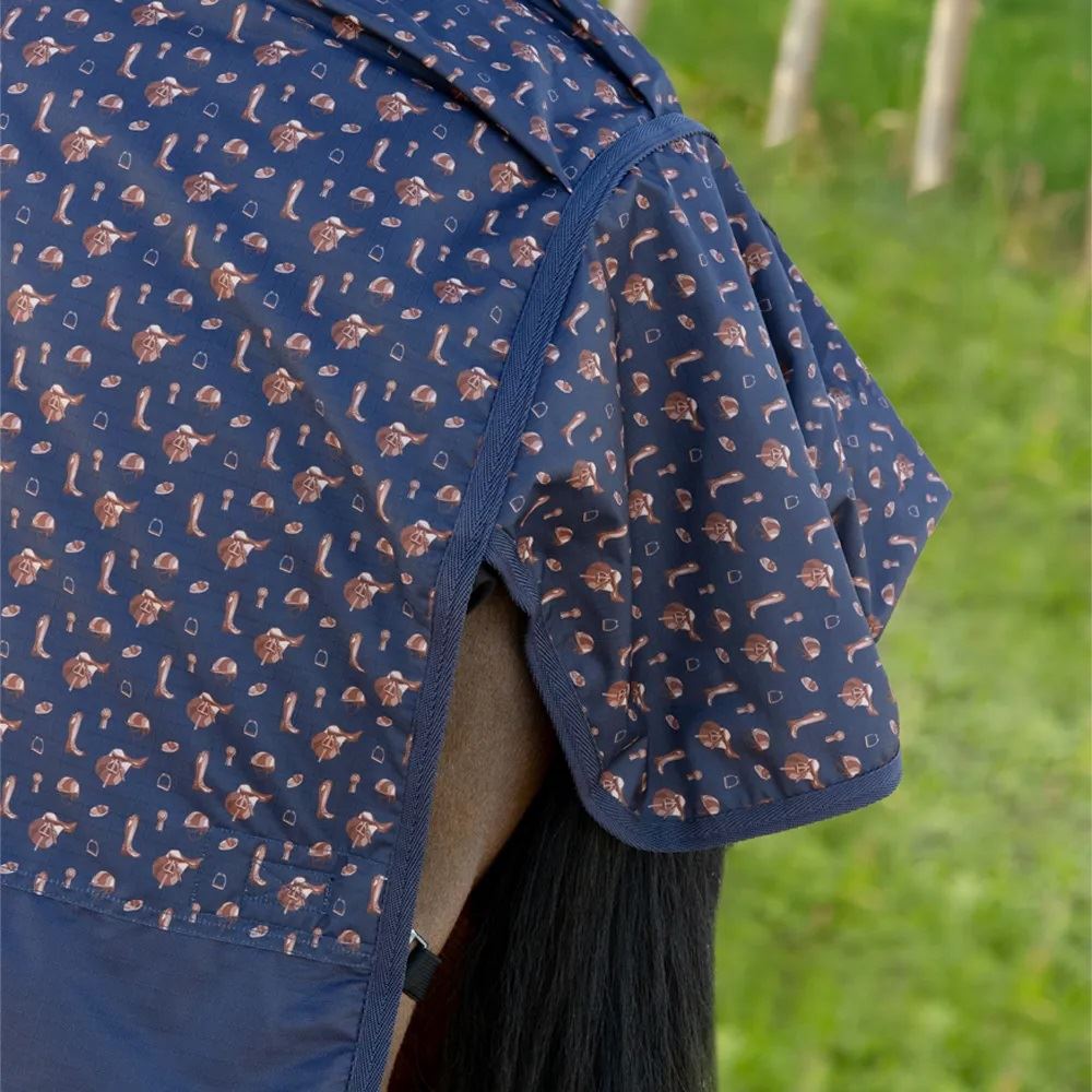 Hy Equestrian StormX Original Country 100 Turnout Rug (Navy)