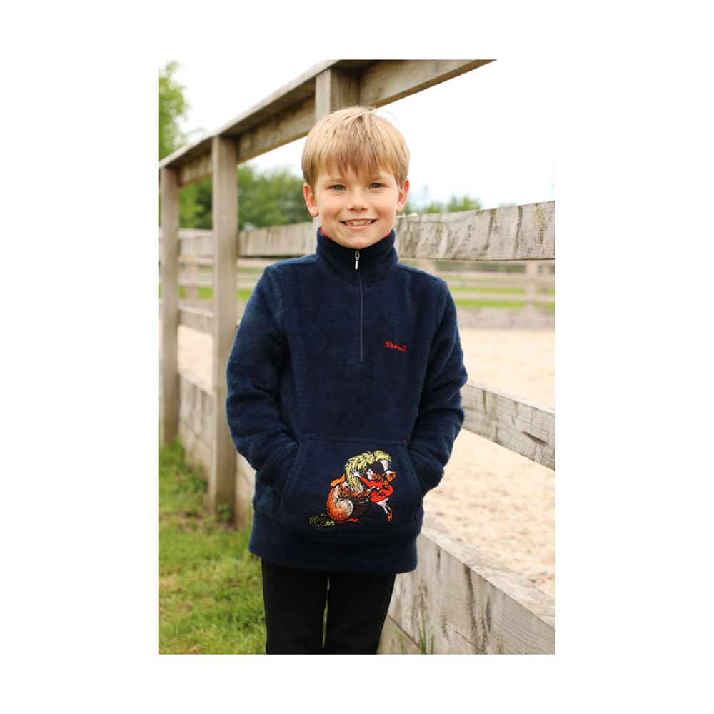 Hy Equestrian Thelwell Collection Children’s Soft Fleece (Navy)