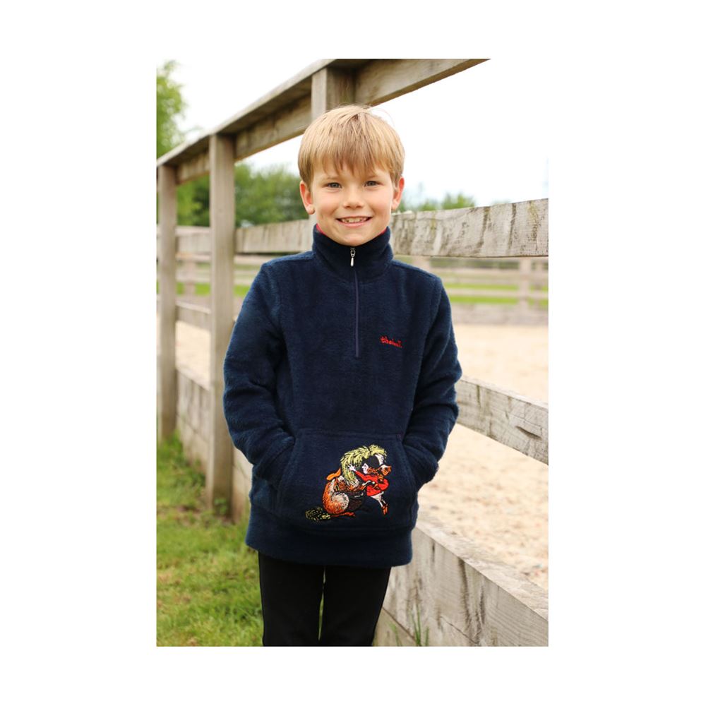 Hy Equestrian Thelwell Collection Children’s Soft Fleece (Navy)