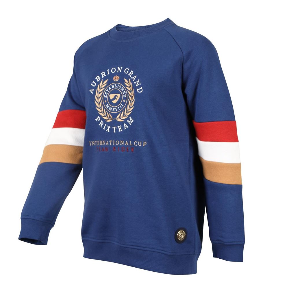 Shires Aubrion Team Sweatshirt - Young Rider (Navy)