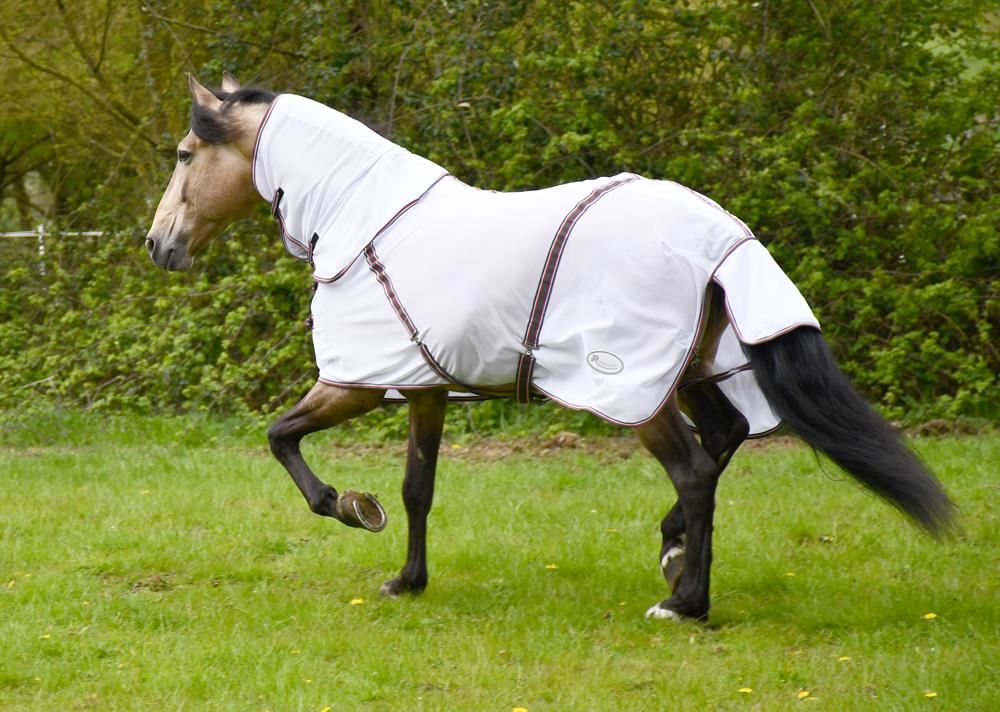 Rhinegold Kenya Fly Rug with Neck Cover (Grey)