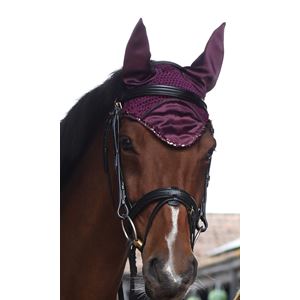 Hy Equestrian Enchanted Collection Fly Veil (Plum/Rose Gold)