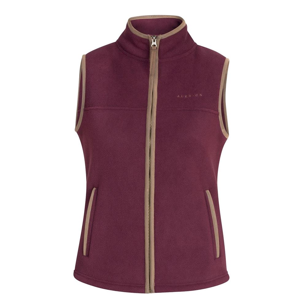 Shires Aubrion Core Ladies Fleece Gilet (Maroon)