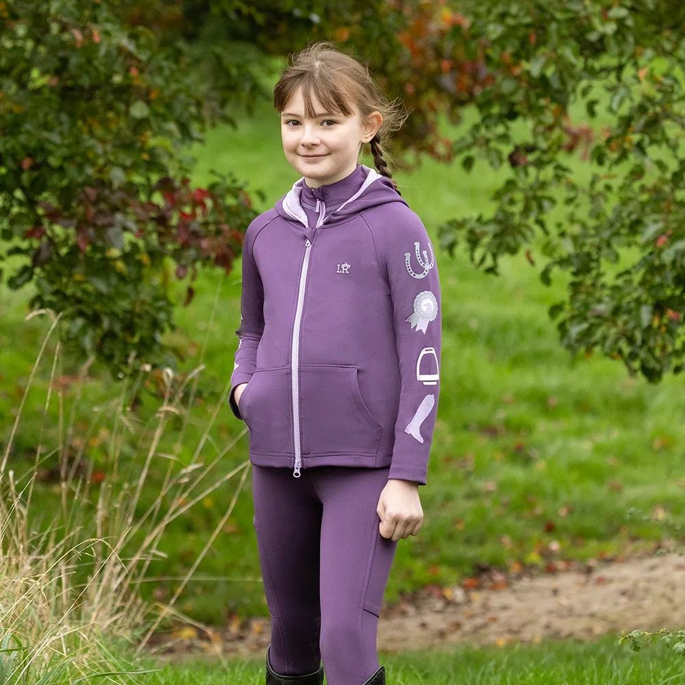 Giddy Up Gymkhana Zip Jacket by Little Rider (Purple/Lilac)
