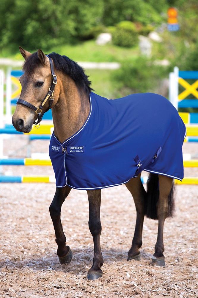 Horseware Amigo Pony Jersey Cooler - 0g (4'3" ATLANTIC BLUE) *Clearance*