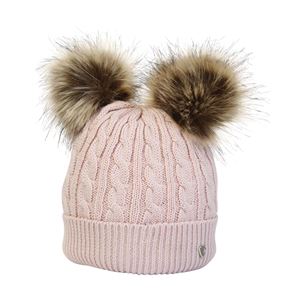 Hy Equestrian Morzine Children's Bobble Hat (Pink)