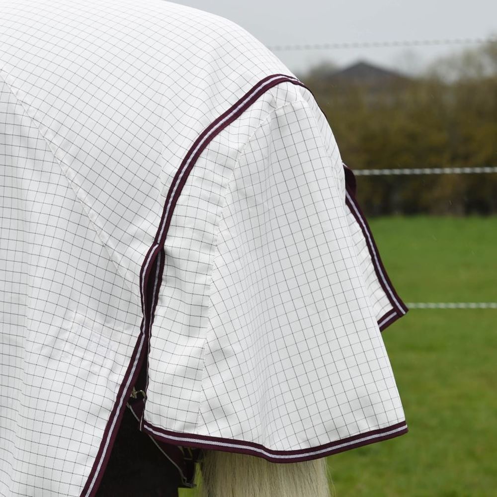 Weatherbeeta Hybrid Seasons Combo Neck Summer Sheet (White/Maroon)