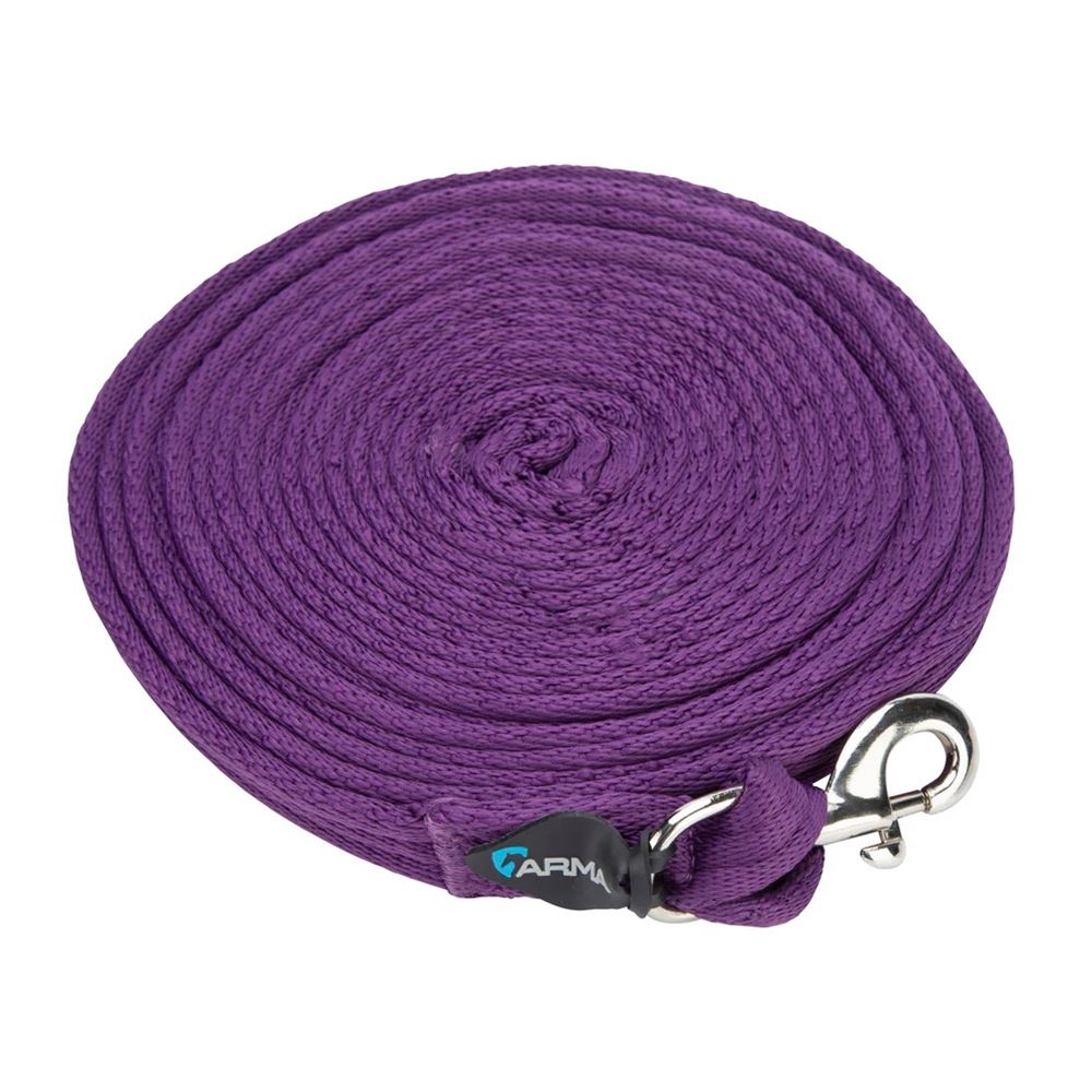 Shires Wessex Cushion Web Lunge Line (Purple)