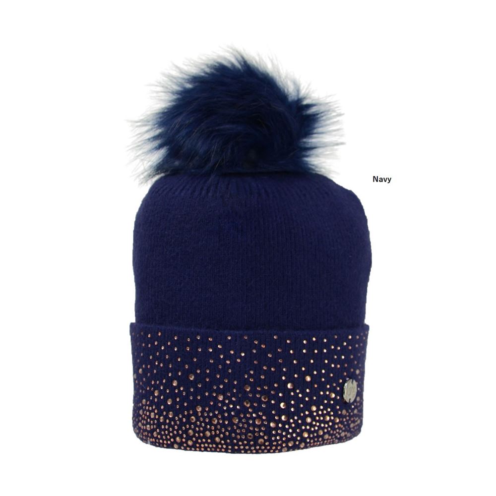 Hy Equestrian Alaska Diamante Bobble Hat 