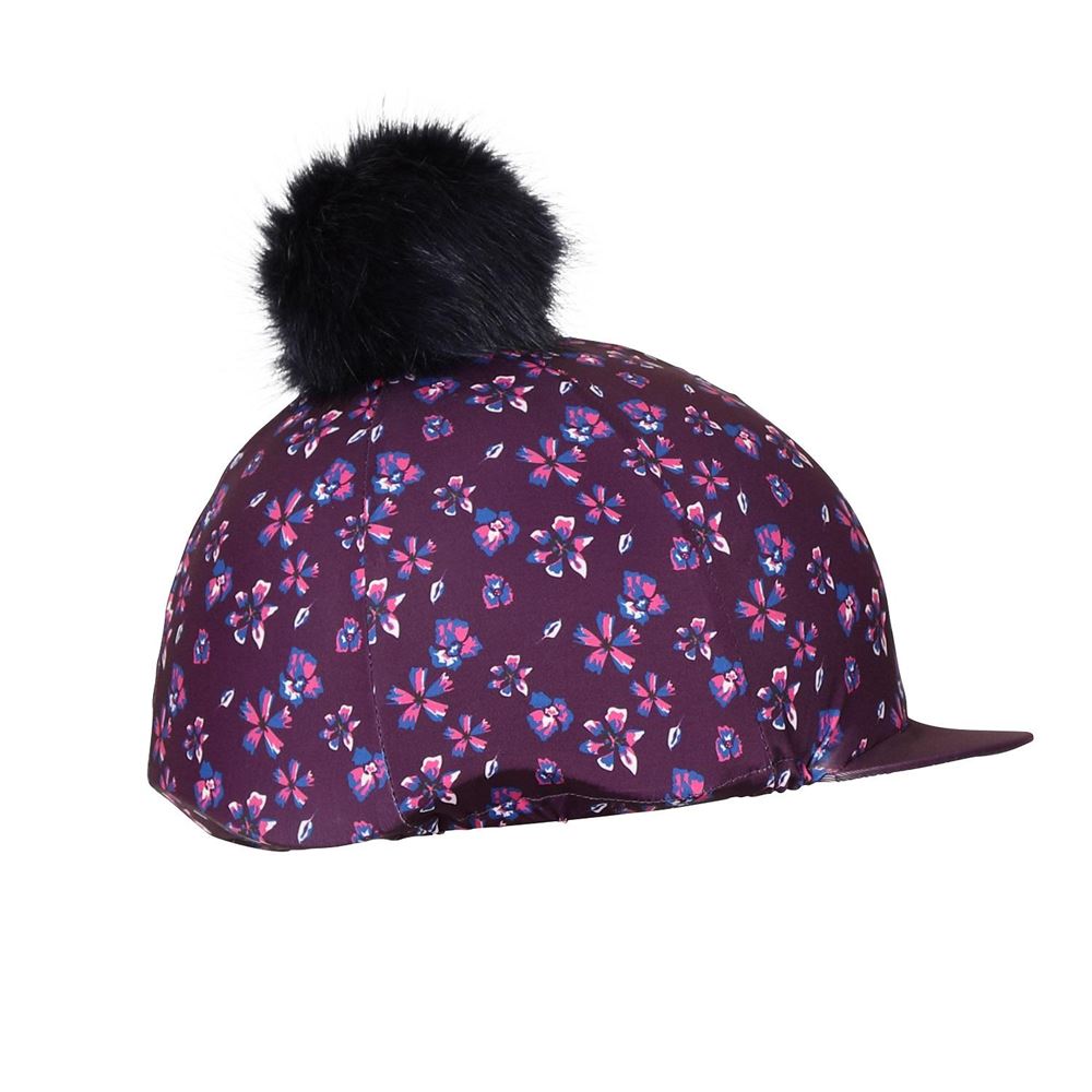 Shires Aubrion Hyde Park Riding Hat Cover - Young Rider (Flower)