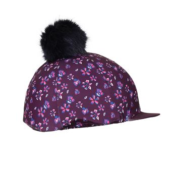Shires Aubrion Hyde Park Riding Hat Cover - Young Rider (Flower)