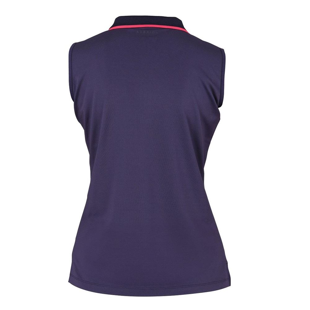 Shires Aubrion Poise Sleeveless Tech Polo (Navy)
