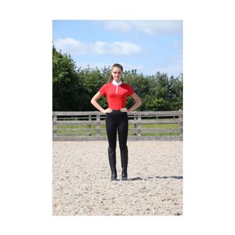 Hy Equestrian Scarlet Show Shirt (Red/White)