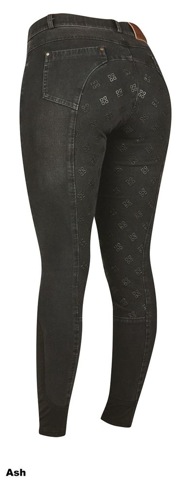 Dublin Shona Full Grip Silicone Print Denim Breeches