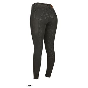 Dublin Shona Full Grip Silicone Print Denim Breeches