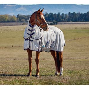 Weatherbeeta Comfitec Airflow Fly Sheet Detach-A-Neck (Grey/Navy/Burgundy)