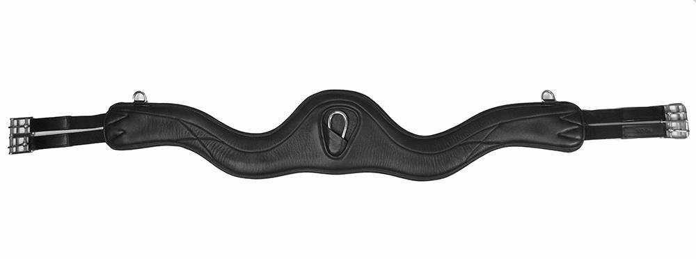 Rhinegold Ultra Anatomical Super Soft Leather Girth (Black)