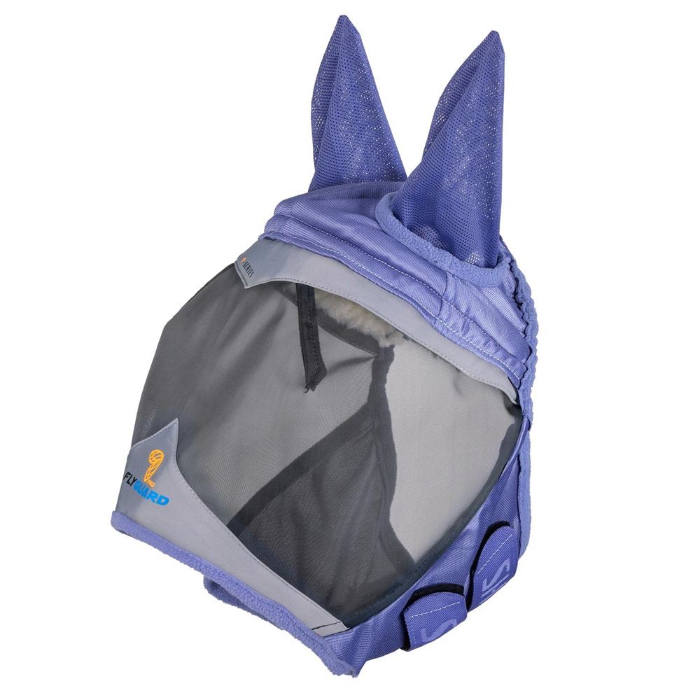 Shires FlyGuard Pro Fine Mesh Fly Mask with Ears (Sky) 