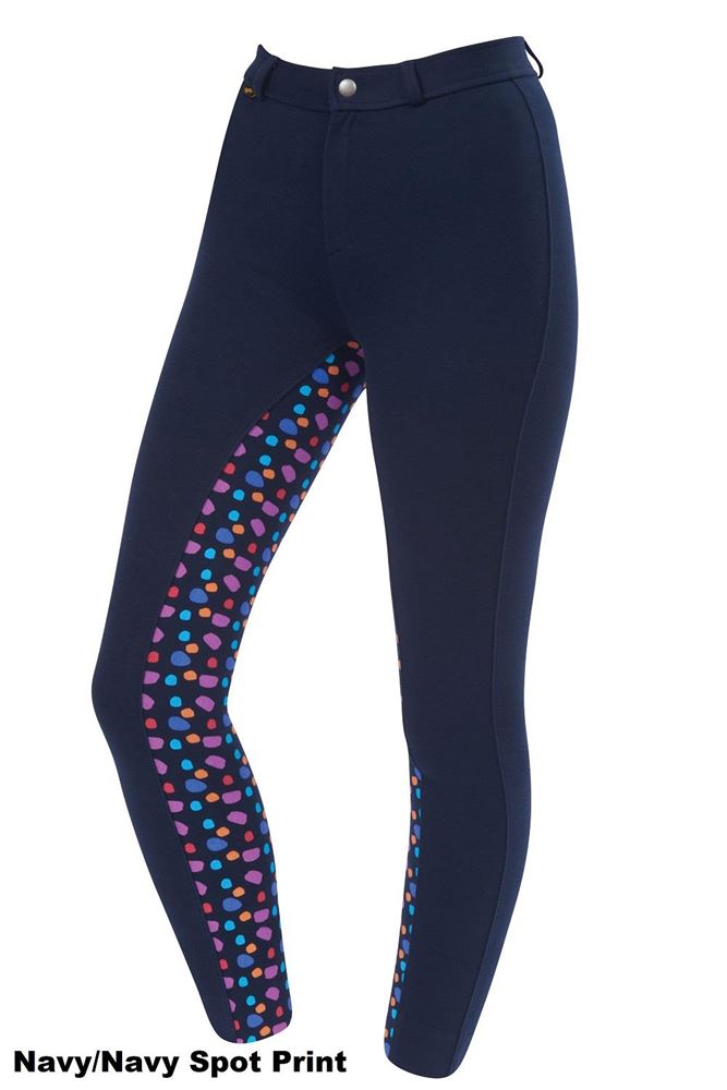 Saxon Warm Up Cotton Print Euro Seat Child's Jodhpurs