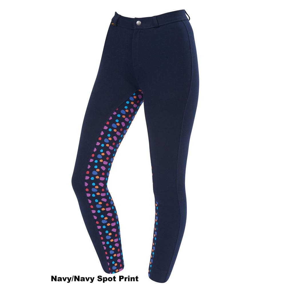 Saxon Warm Up Cotton Print Euro Seat Child's Jodhpurs