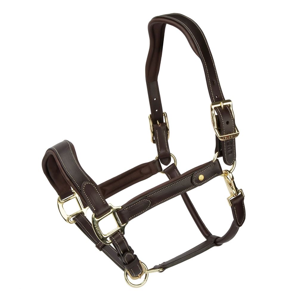 Shires Velociti Lusso Lorca Leather Headcollar (Havana)