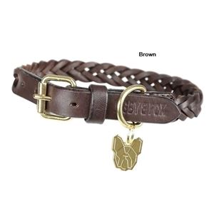 Shires Digby & Fox Plaited Dog Collar (XXS - XS)
