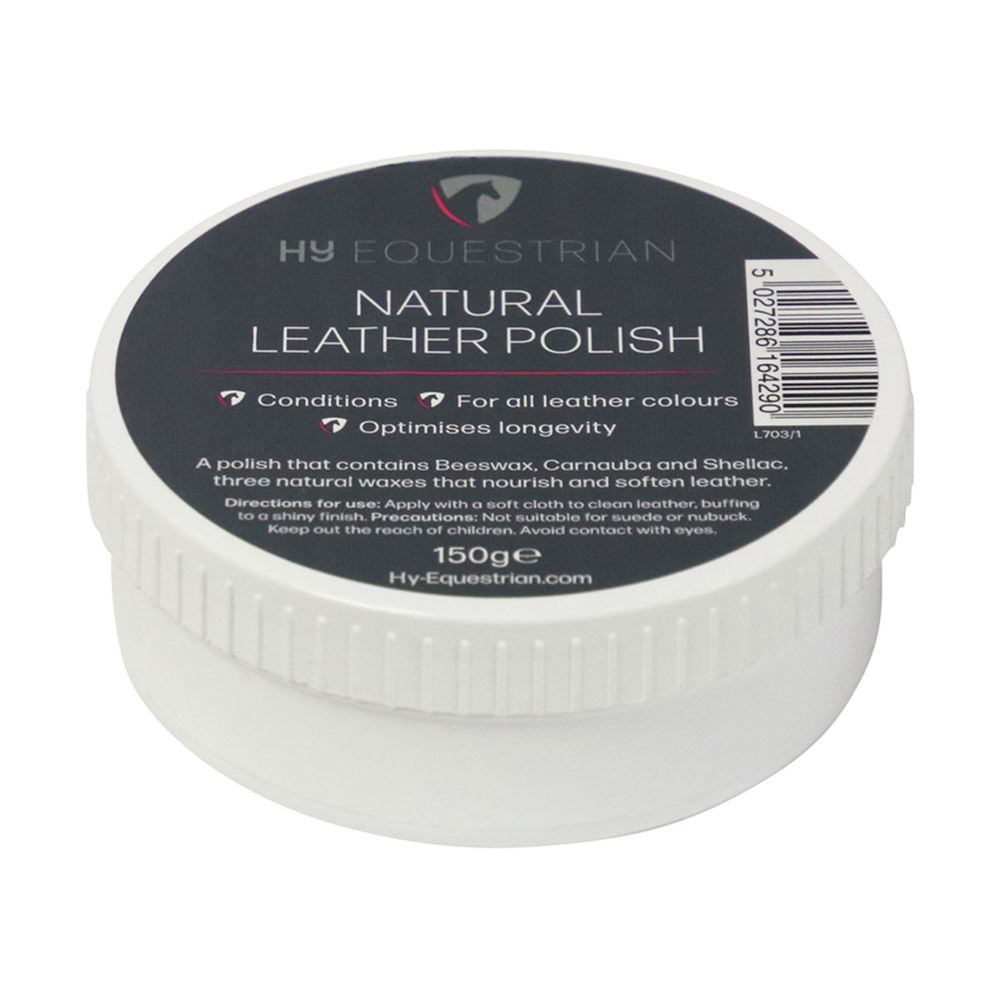 Hy Equestrian Natural Leather Polish - 150g