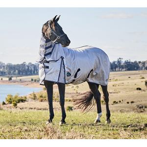 Weatherbeeta Comfitec Hexi-Shield Fly Sheet Combo (Silver/Navy/White)