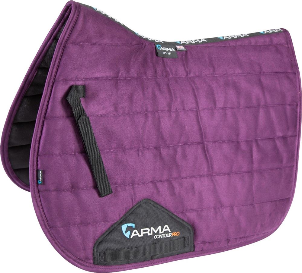 Shires ARMA High Wither Suede Comfort Pad (Plum)