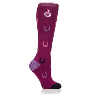 Heat Holders Long Newstead Socks (Deep Fuchsia)