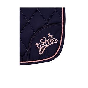The Princess and the Pony Saddle Pad By Little Rider (Navy/Peach)