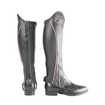 Hy Equestrian Two Tone Leather Gaiters