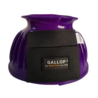 Gallop Double Taped PVC Ribbed Over Reach Boots (Purple)