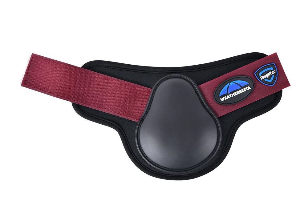 Weatherbeeta Tough-Tec Prime Fetlock Boots (Black/Burgundy)
