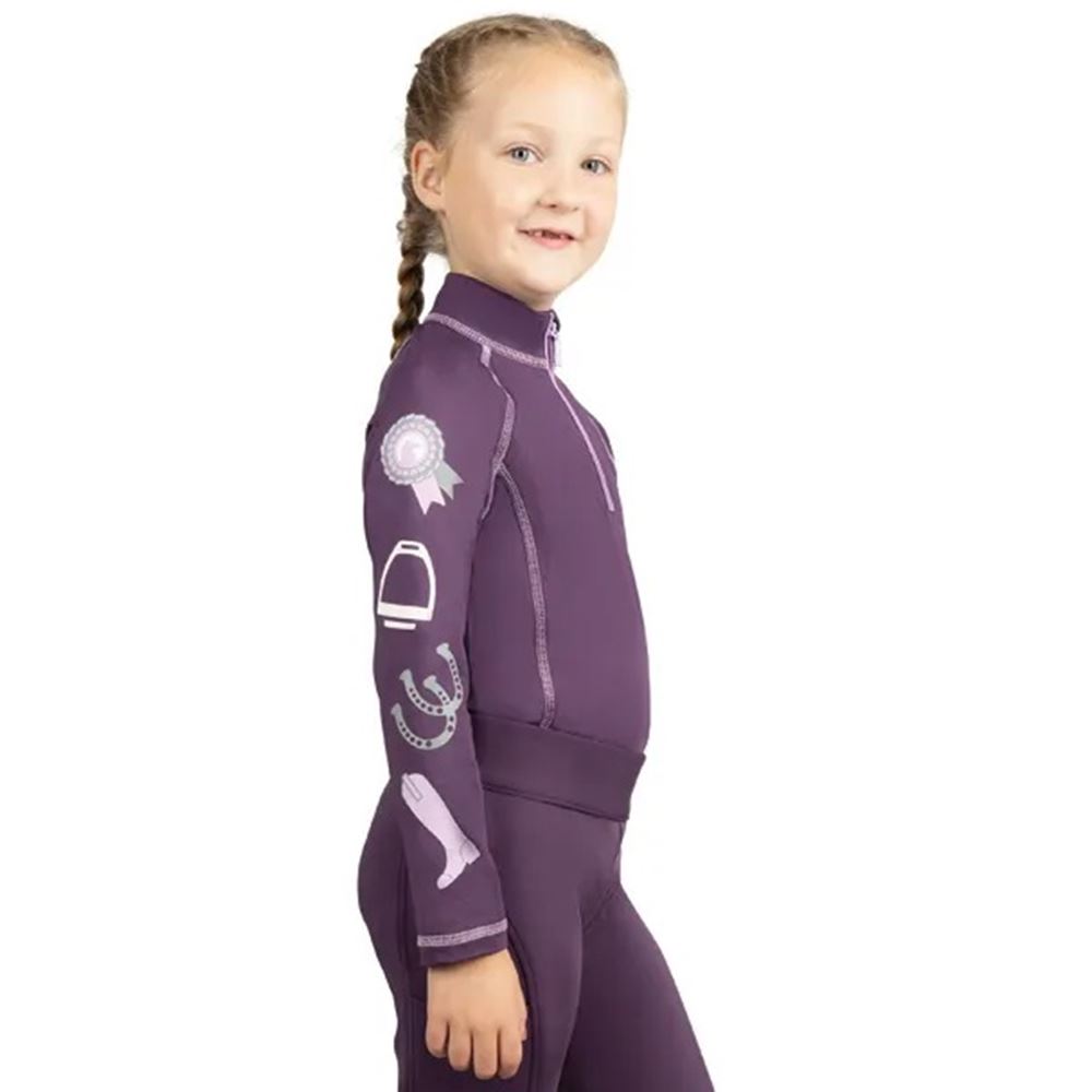 Giddy Up Gymkhana Base Layer by Little Rider (Purple)