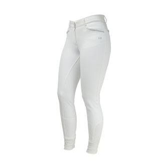 Hy Equestrian Roka Crystal Breeches (White/Silver Crystal)