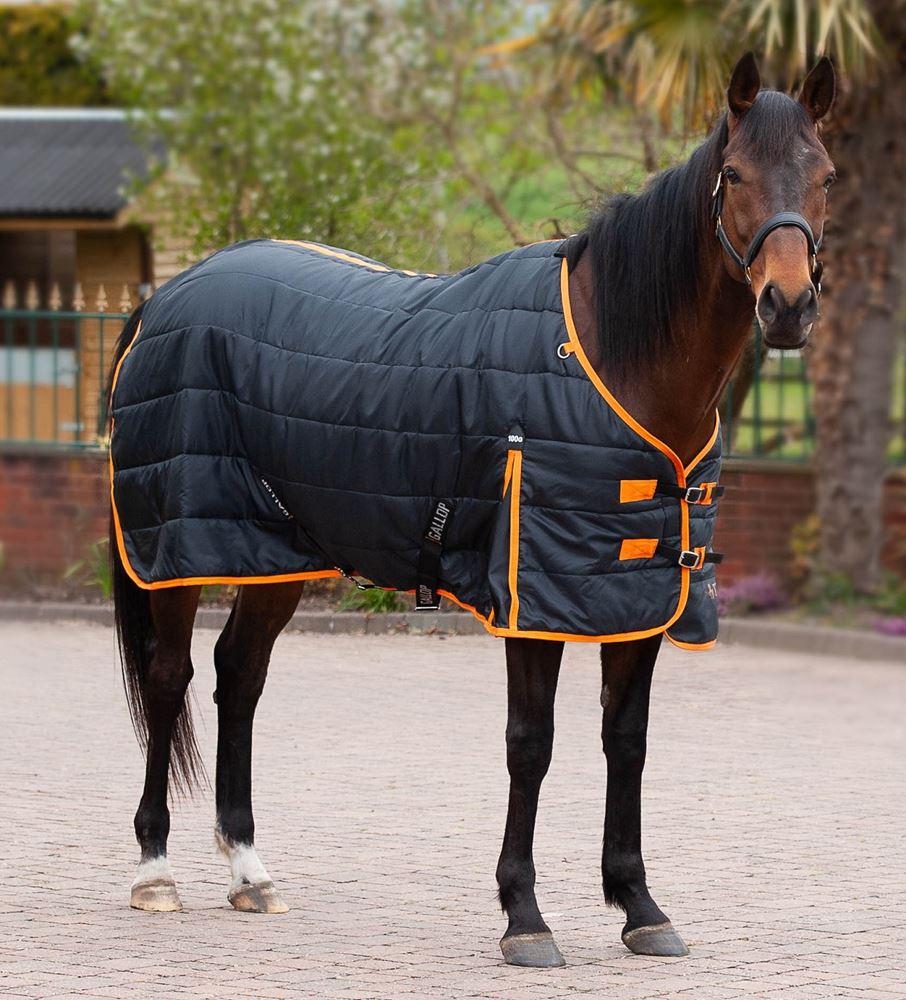 Gallop Trojan 100 Stable Rug (Black/Orange)
