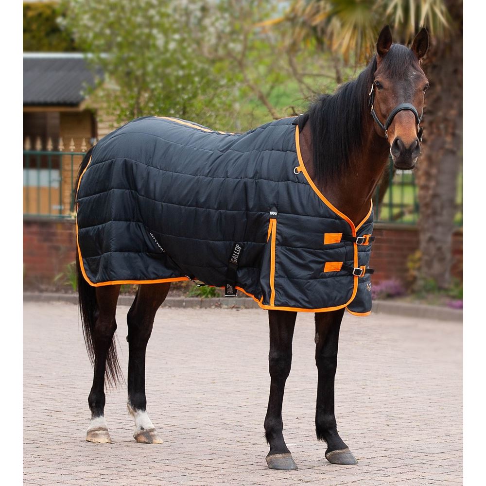 Gallop Trojan 100 Stable Rug (Black/Orange)