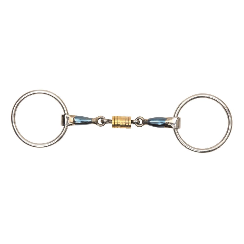 Shires Blue Sweet Iron Loose Ring with Roller Link
