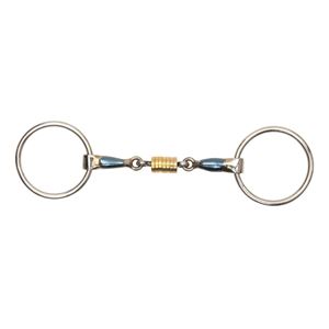 Shires Blue Sweet Iron Loose Ring with Roller Link