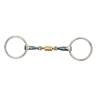Shires Blue Sweet Iron Loose Ring with Roller Link