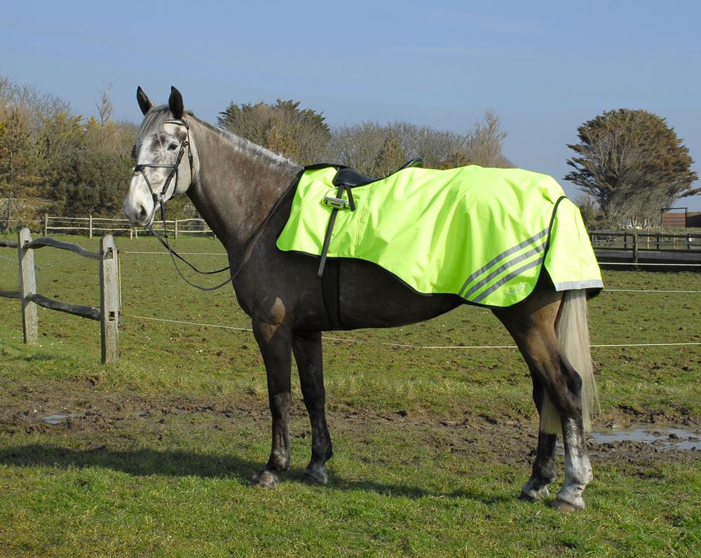 Rhinegold 3/4 Length Cutaway Waterproof Ride-On Rug (Bright Yellow)