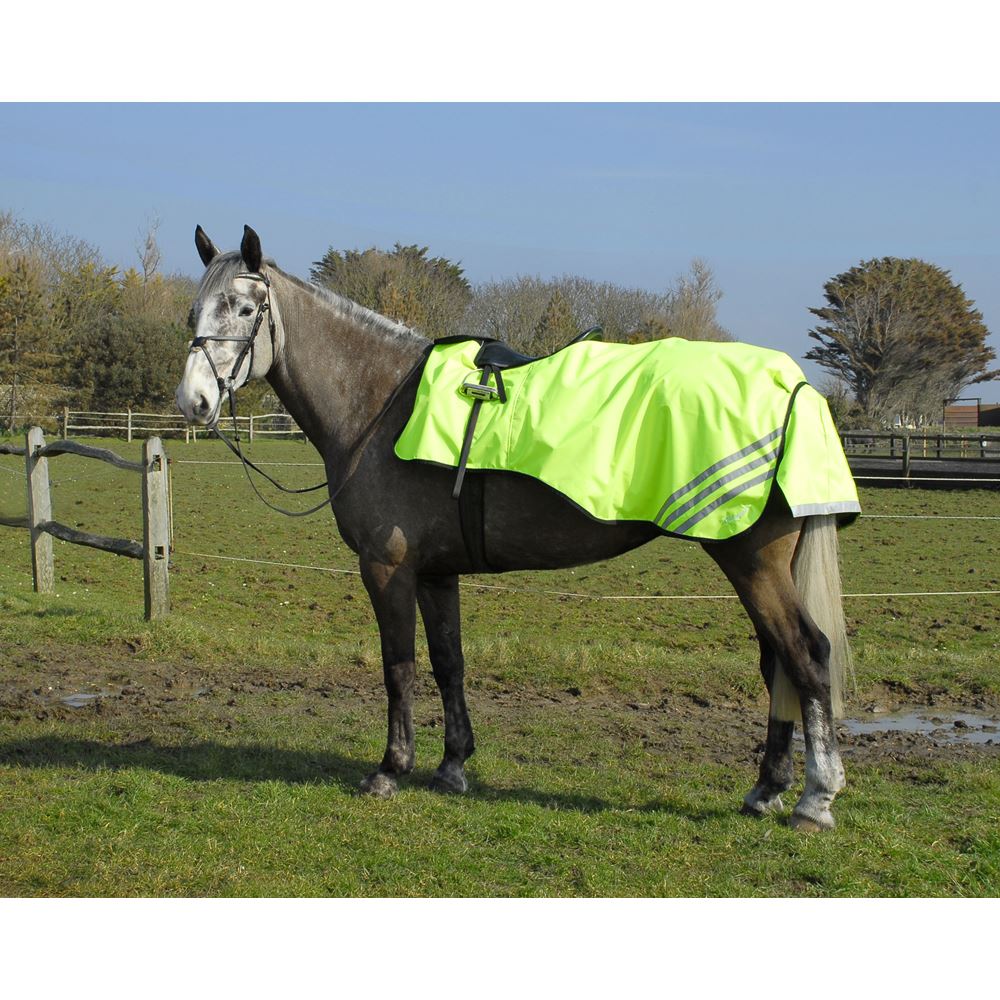 Rhinegold 3/4 Length Cutaway Waterproof Ride-On Rug (Bright Yellow)