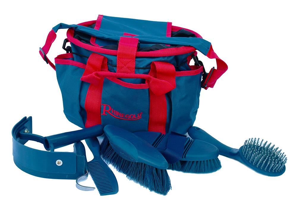 Rhinegold Grooming Bag with Kit (Navy)