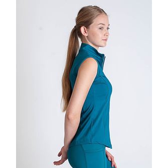 Gallop Sleeveless Zipped Neck Base-Layer (Peacock)