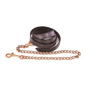 Heritage Saddlery English Leather Lead And Chain