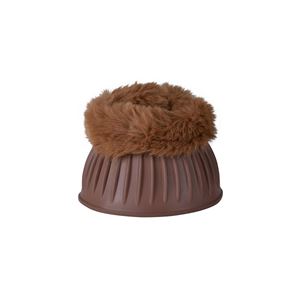 Weatherbeeta Tough-Tec Prime Fleece Trim Rubber Bell Boots (Brown)